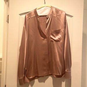 Vince beige silk blouse